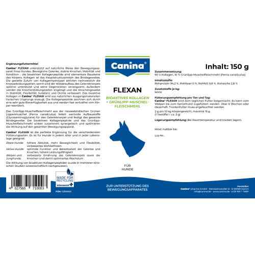 Минеральный комплекс Canina Flexan для собак 150 г Киев