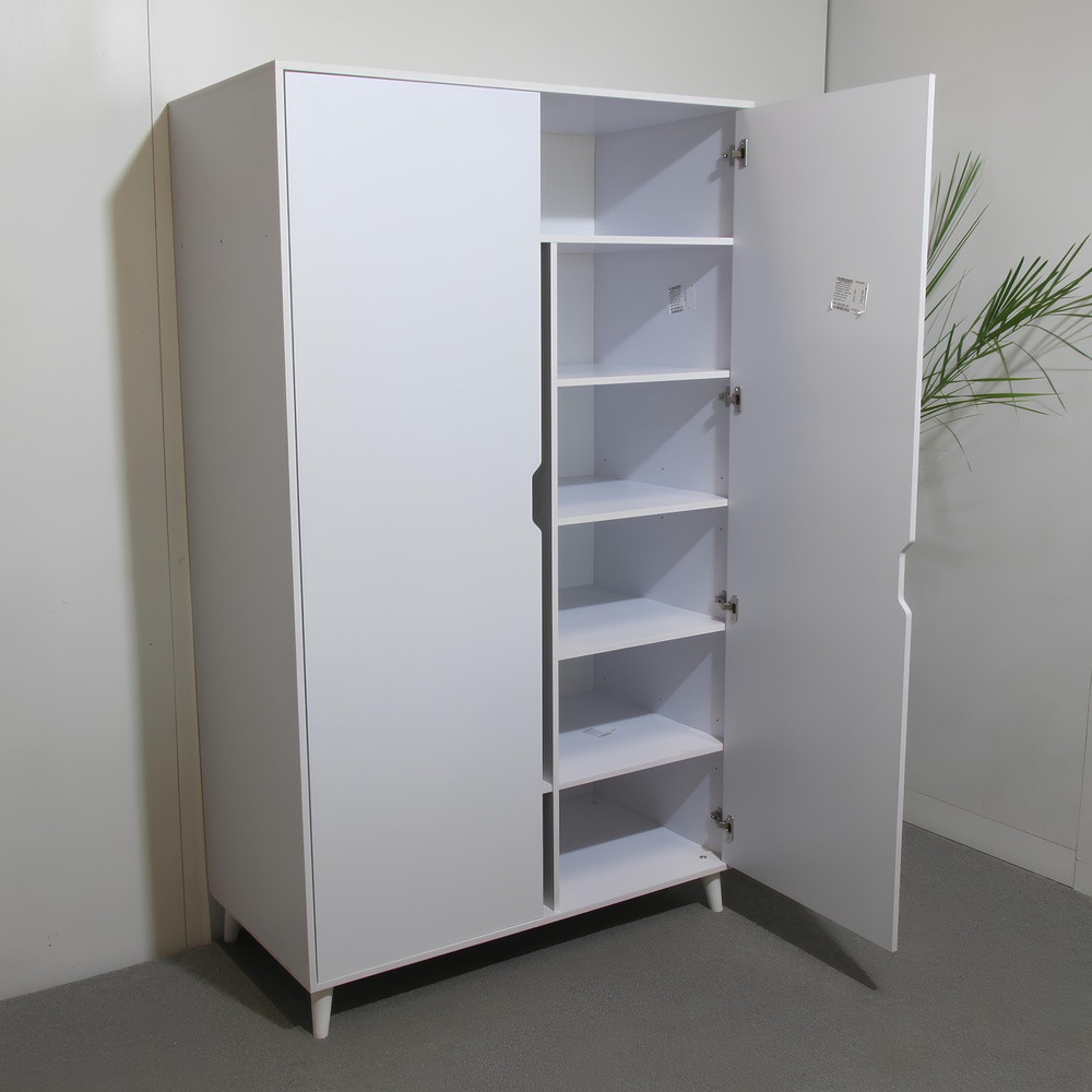 Шафа дводверна з чорними ніжками М-ЗОН Борн 1200 Німфея Альба (білий) (MZN-031063) Львів - фото 9