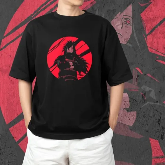 Футболка для подростка мальчика с принтом Наруто Мадара Размер 160 Anime10290 Днепр