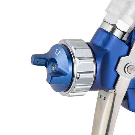 Фарборозпилювач HVLP Ø1.7мм 170-285л/хв 2.5бар у/б 500 мл (пласт) REFINE (6812411) Київ