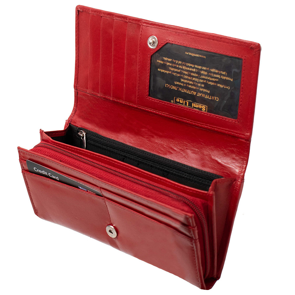 Кошелек женский кожаный Semi Line RFID Red (P8273-2) Винница - изображение 2