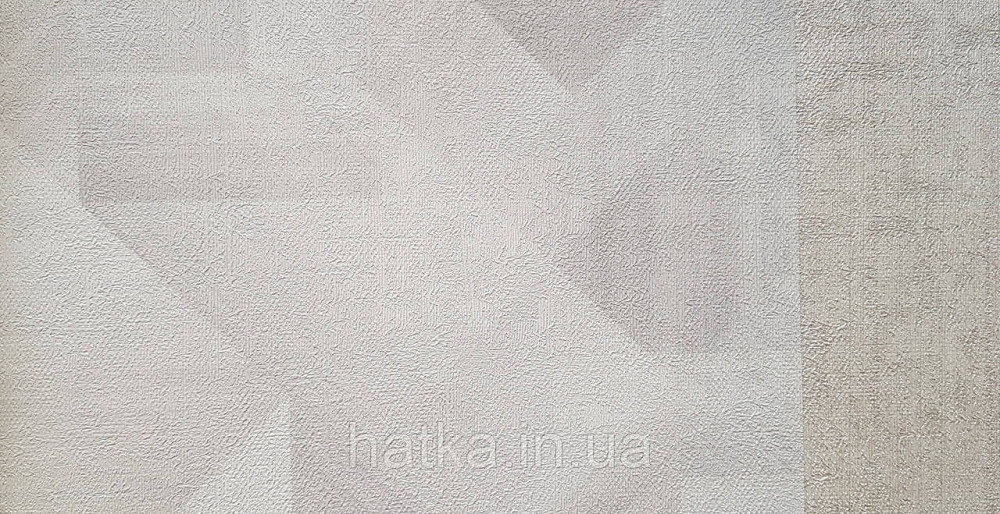 Шпалери вінілові на флізеліні Grandeco Universe метрові абстракція фігури 3д бежеві білі сірі сріблясті Київ - фото 3