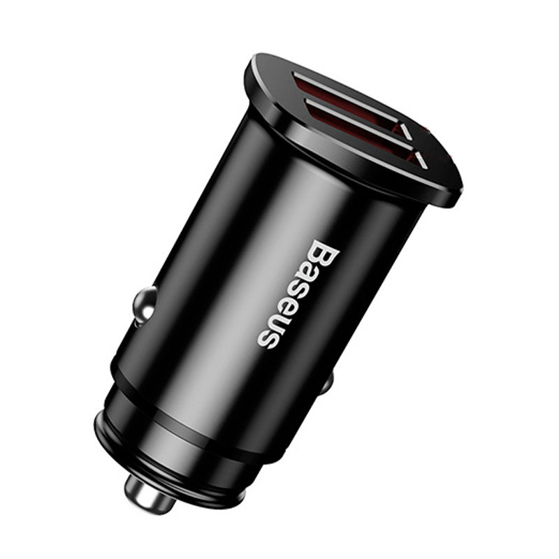 Автомобільний зарядний пристрій BASEUS B5-C15Q Dual QC3.0 Car Charger 30W (Чорний, два USB-порта) Николаев - изображение 2