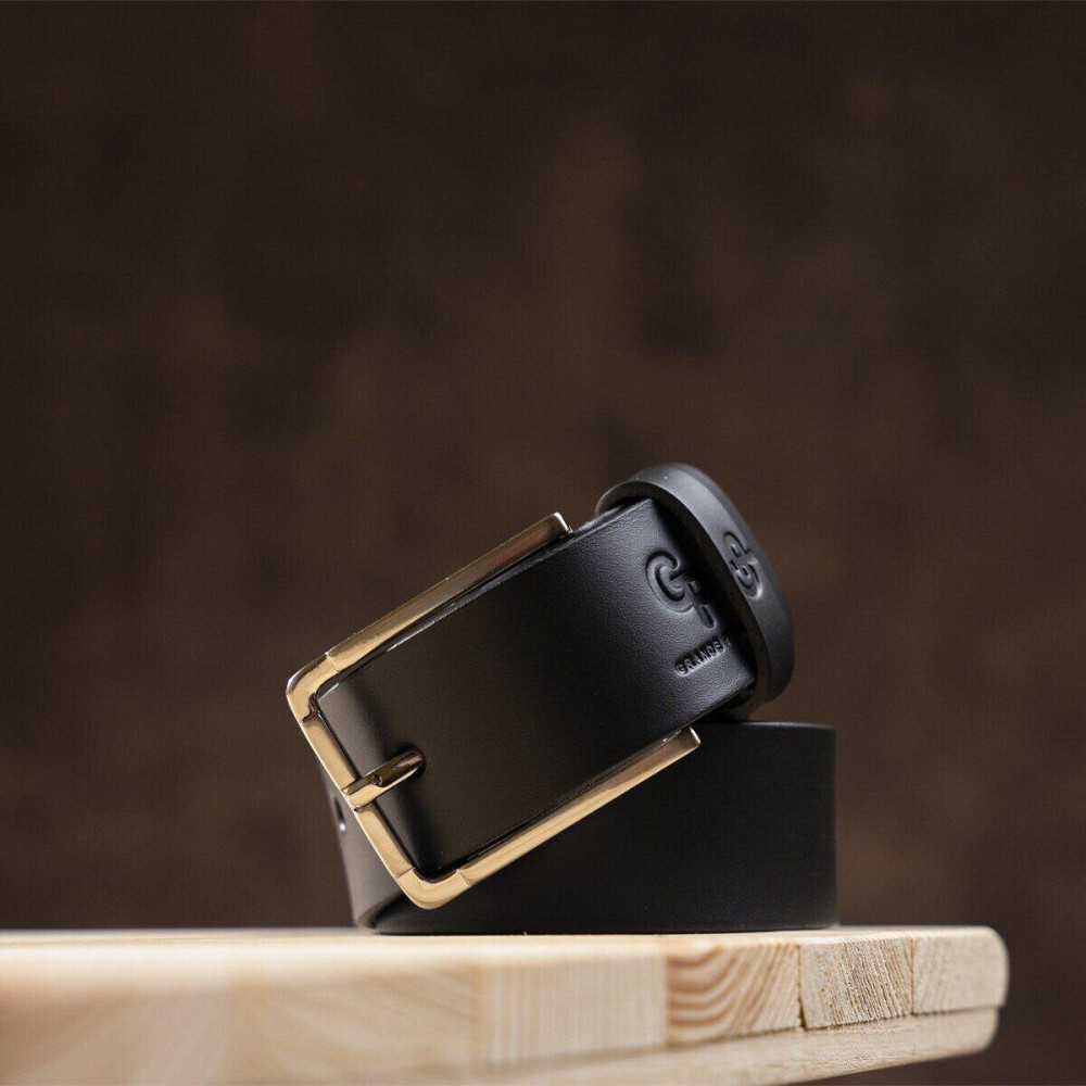 Ремінь чоловічий GRANDE PELLE 00865 шкіра Чорний Київ - фото 7