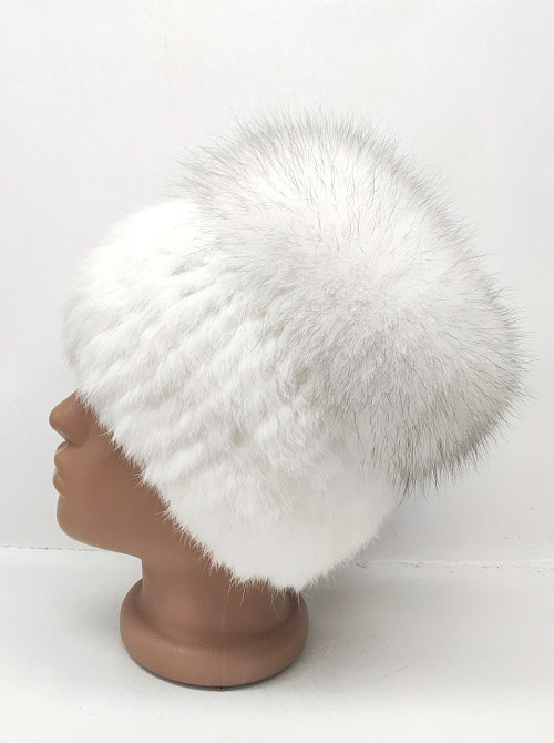 Шапка женская меховая кубанка Rex Венера Белый Харьков - изображение 2