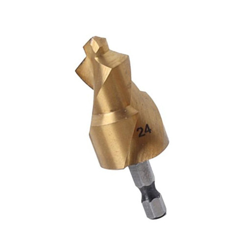 Ступенчатое сверло 18-24мм для PPR труб и восстановления фитингов, титан Вінниця - фото 4