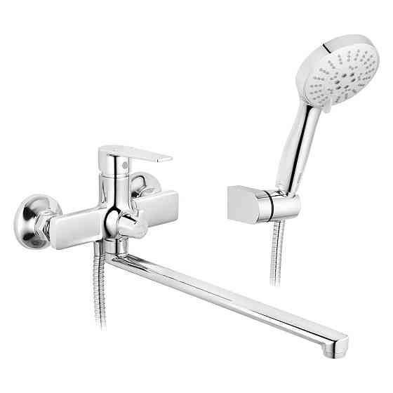 Змішувач для ванни Kroner KRP Eifel - C070 з душовим гарнітуром, хром Київ