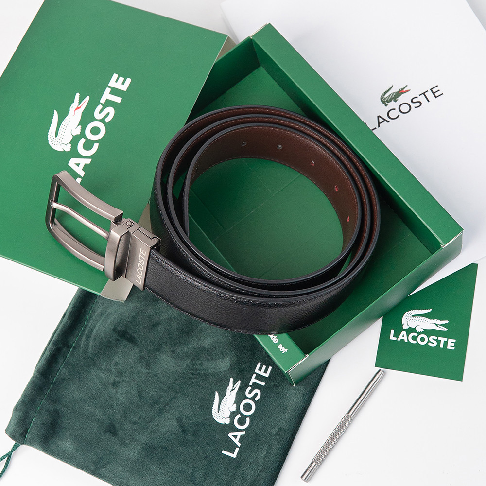 УЦЕНКА!!! Двусторонний ремень из натуральной кожи Lacoste (985) Киев - изображение 8