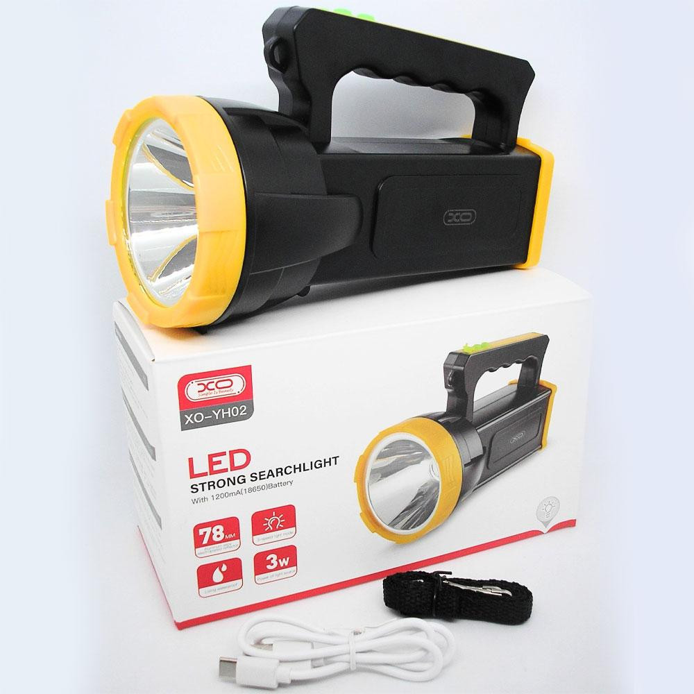 Ручний ліхтар прожектор на акумуляторі 1200 mAh,USB,XO-YH02 SBR Київ - фото 9
