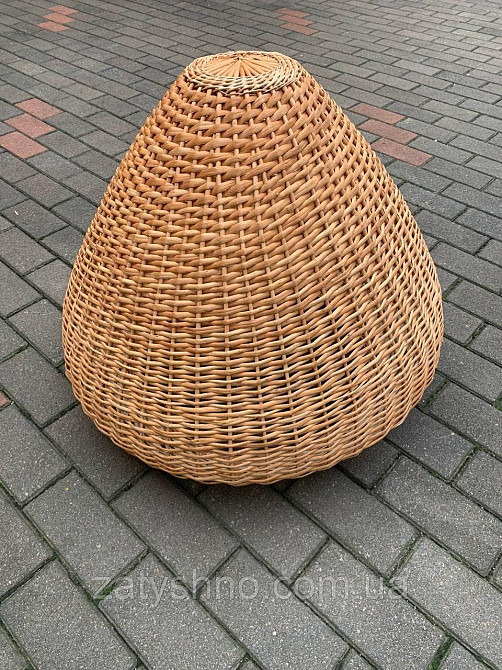 Люстра плафон із лози натуральна Київ - фото 1