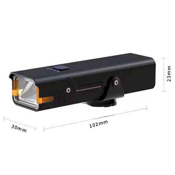 Фонарь для велосипеда с аккамулятором, Фара и мигалка для велосипеда, Фонарь с велокреплением MD-11 Киев