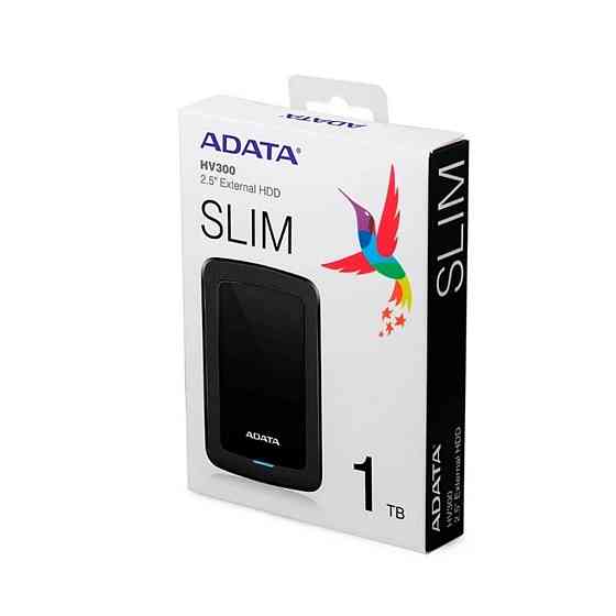 PHD External 2.5'' ADATA USB 3.2 Gen. 1 DashDrive Durable HV300 1TB Black Київ