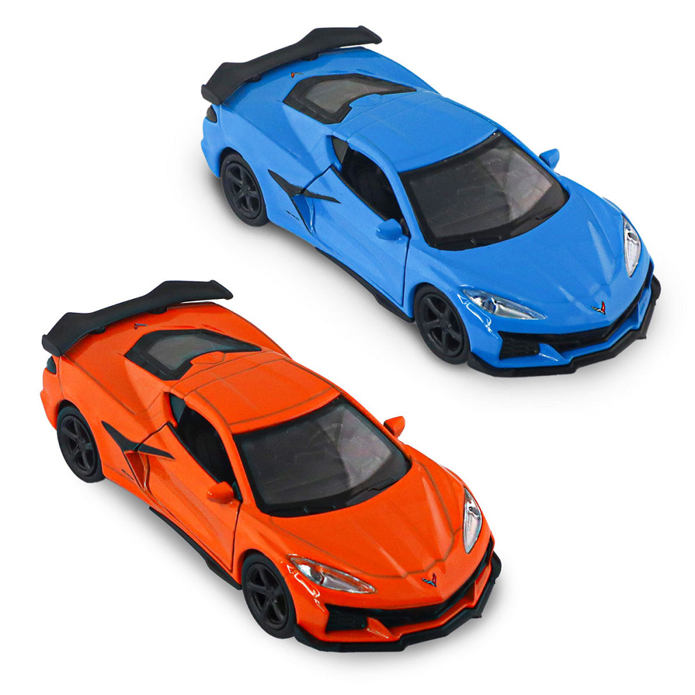 Автомодель - Chevrolet Corvette Z06 2023 (помаранчевий, світло-блакитний) Дніпро - фото 14