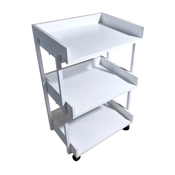 Візок косметологічний на 3 полиці з бортиками UK-04 Київ - фото 1