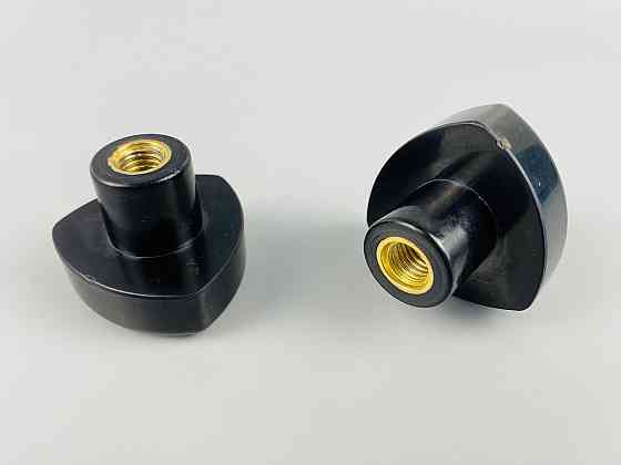 Наконечник важеля універсальний М8, D40 (чорний), латунна втулка різь внутрішня М8 Мукачево