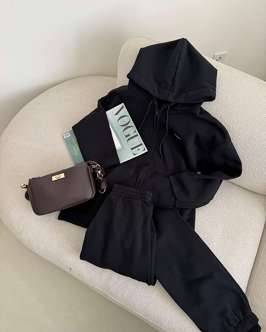 Жіночий повсякденний теплий костюм з трьохнитки на флісі Одеса - фото 3