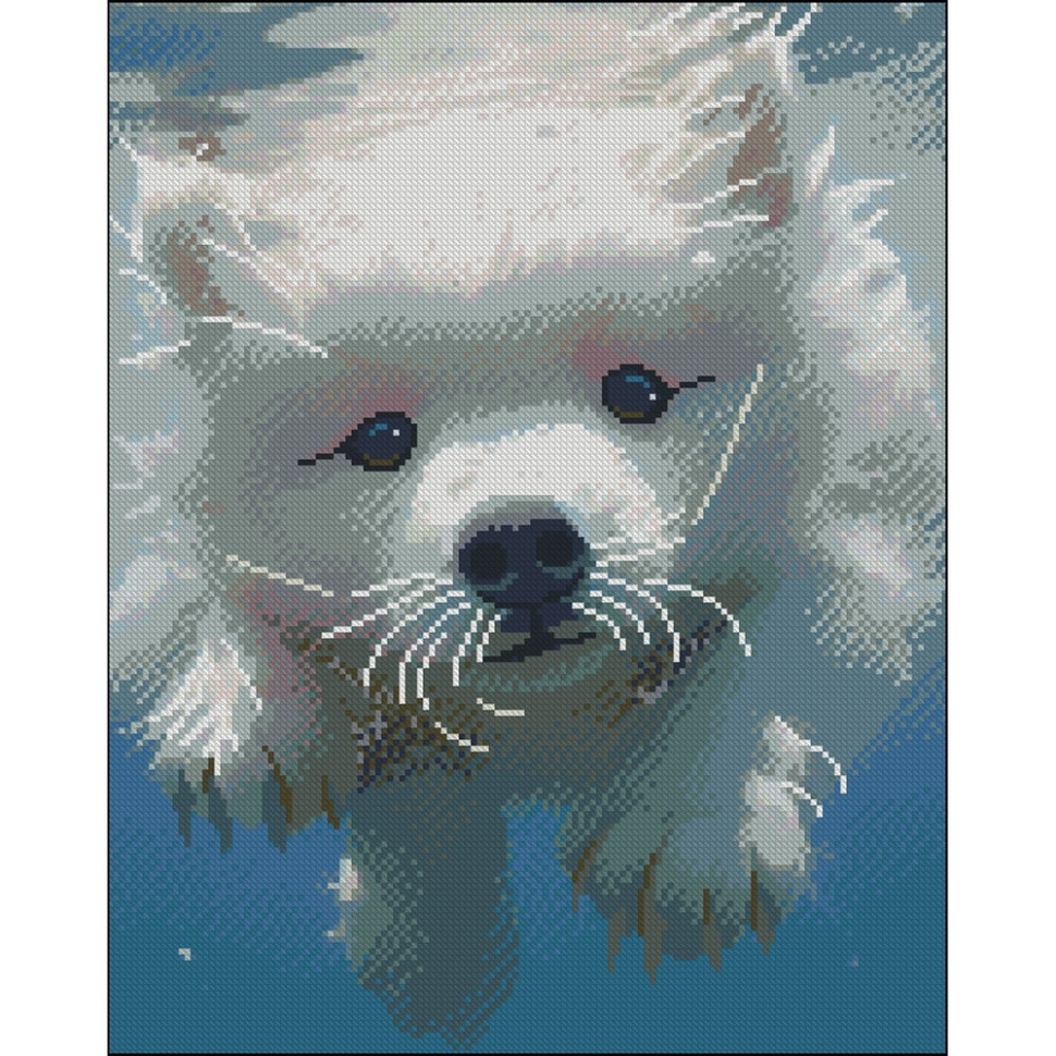 Алмазна мозаїка "Пухнастий плавець" ZAV4050-9 без підрамника 40х50 см Вінниця - фото 1