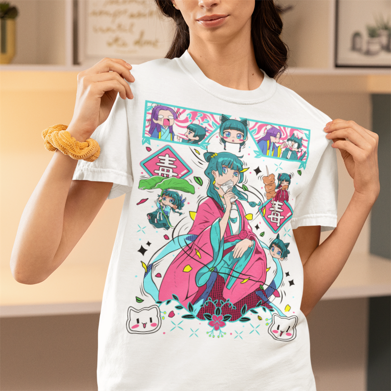 Футболка аниме Кусурийа Но Хиторигото Маомао оверсайз (S/M/L) Черний AnimeJ0764 Днепр - изображение 2