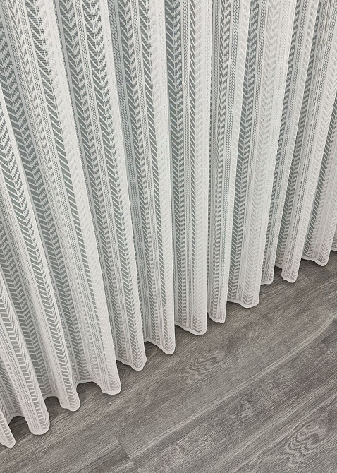 Тюль VR-Textil 1993т Жаккард Молочный 400х270 см (42-1044) Киев - изображение 8