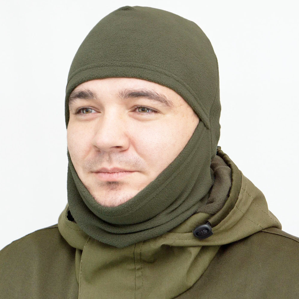 Зимова балаклава на флісі, Олива / Тактична балаклава утеплена / Балаклава флісова Київ - фото 4