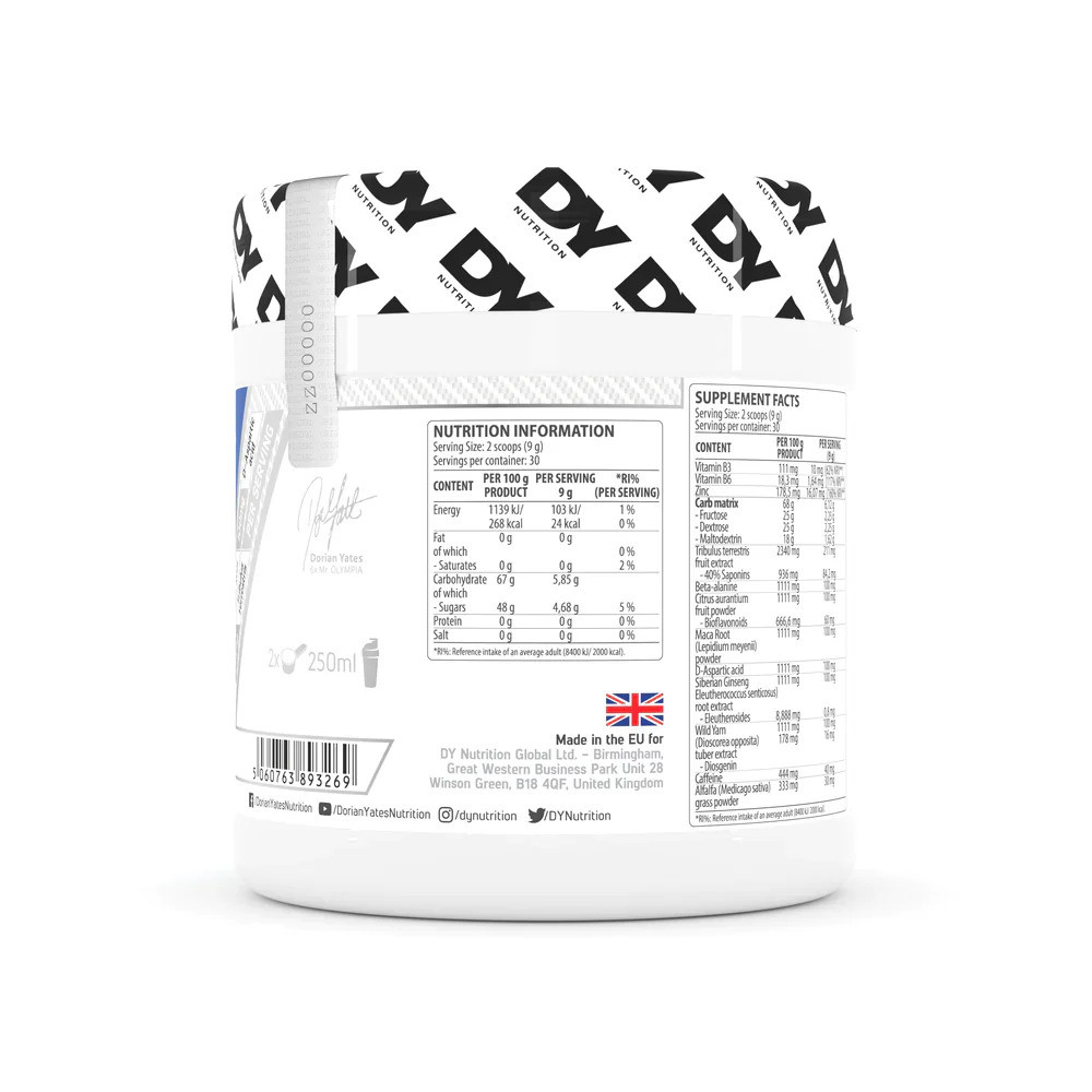 Бустер тестостерона DORIAN YATES NUTRITION TESTOBOOST 270G (GRAPE) Луцк - изображение 2