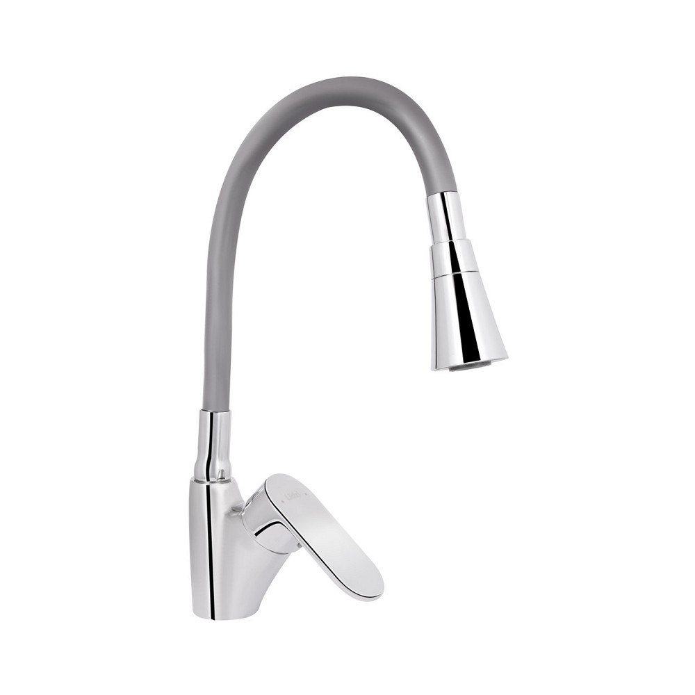 Смеситель для кухни Lidz Tani 007F3 с гибким изливом (k40) LDTAN007F3GCR31869 Chrome/Grey Киев - изображение 11