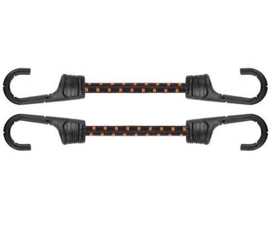 Шнур еластичний гумовий 100см х 2шт. з металевими гачками PVC BUNGEE CORD HOOK, BCH2-08100BC-B Київ
