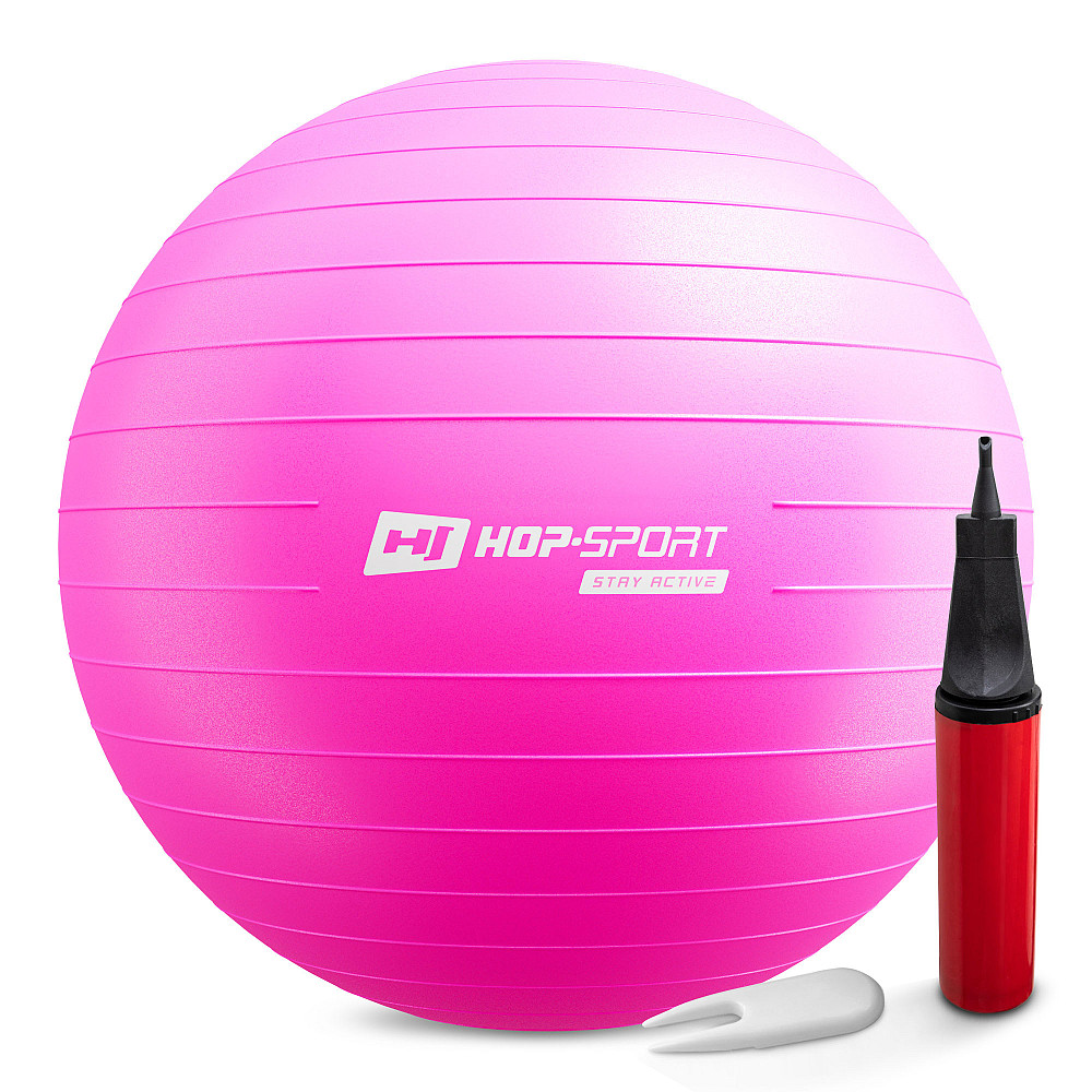 Фітбол Hop-Sport 75см маджента + насос Київ - фото 1