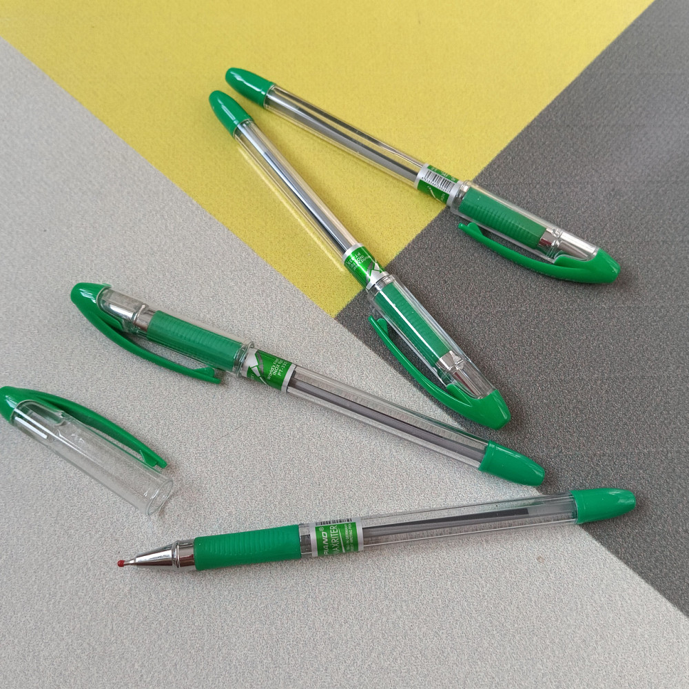 Ручка масляна 0,6 мм зелена Piano Киев - изображение 2