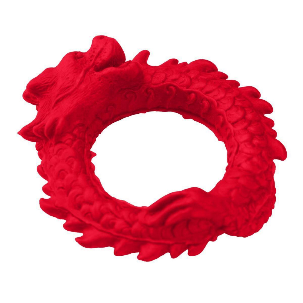 Ерекційне кільце – дракон Creature Cocks Rise of the Dragon Silicone Penis Ring – Red, діаметр 4 см Sex Aura Київ - фото 2