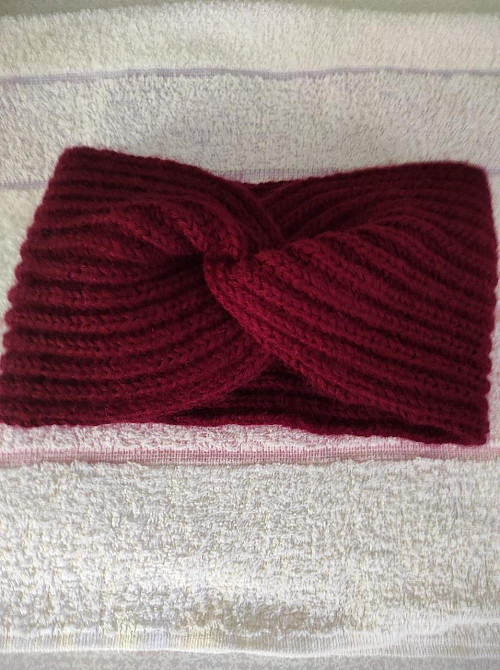 Повязка на голову женская,  вязаная, теплая топ Киев - изображение 1