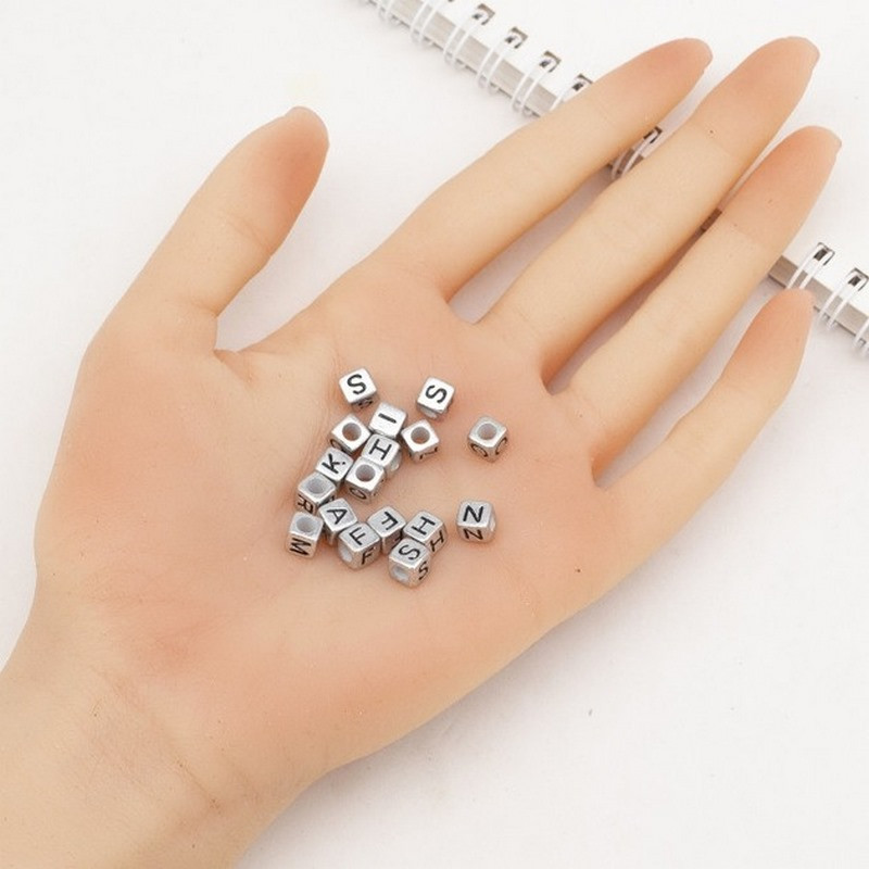 Декоративні намистинки для творчості Алфавіт Кубики Dom Busin УТ000004425 в упаковці 130 шт Вінниця - фото 5