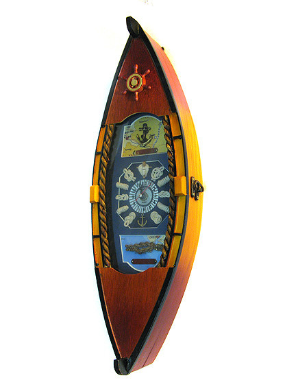 Ключниця настінна в морському стилі Човен Київ - фото 1