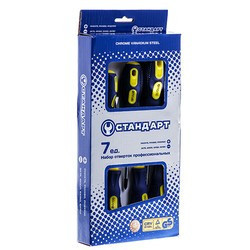 Набір викруток 7 од. (SL3,SL4,SL5,SL6,PH0,PH1,PH2) СТАНДАРТ SDS07 Чернігів - фото 1