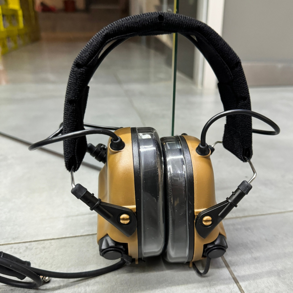 Комплект активные наушники Earmor M32(x) + крепление чебурашки M16C (Койот) Киев - изображение 7