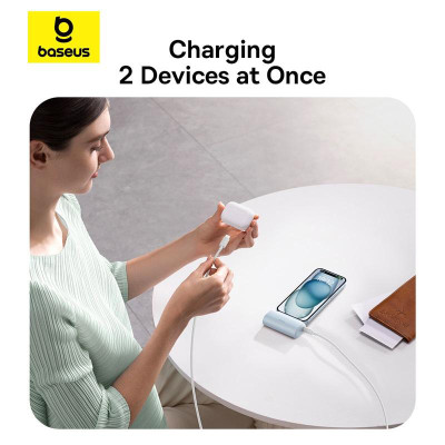 Батарея универсальная Baseus Compact 4900mAh 20W Lightning, White (PPWC05I) (P10068304212-00) Винница - изображение 8