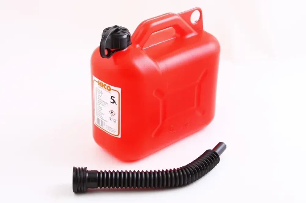 Каністра пластик. 5л з гнучкою лейкемією Hico червона Вінниця - фото 3