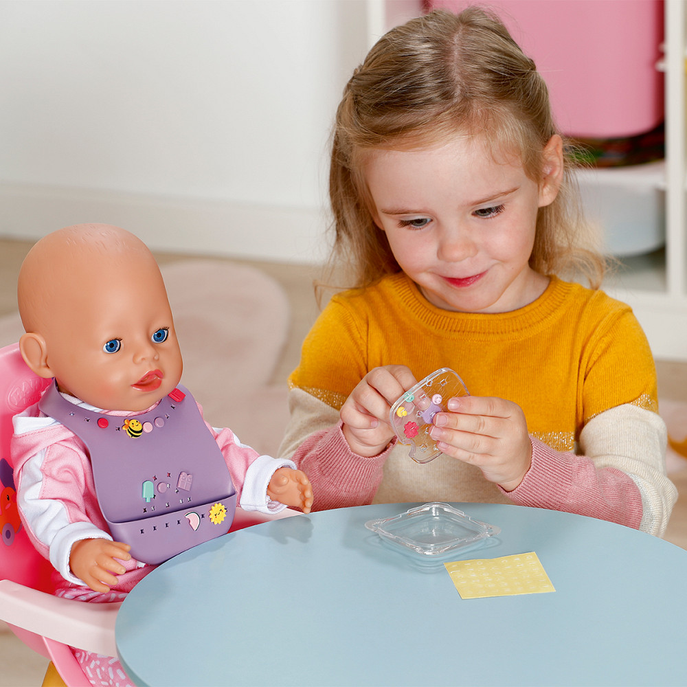 Нагрудник для ляльки Baby Born серії Pinplay – Стильне годування Днепр - изображение 2
