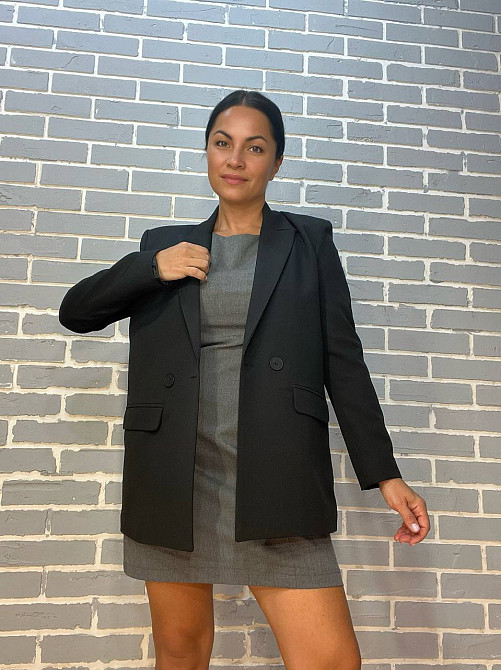 Платье женское Mix Ray 4473 сарафан короткий классический офисный серое, серый, L Киев - изображение 8