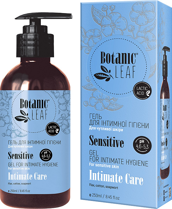 Гель для интимной гигиены Sensitive Botanic Leaf 250 мл Киев - изображение 1
