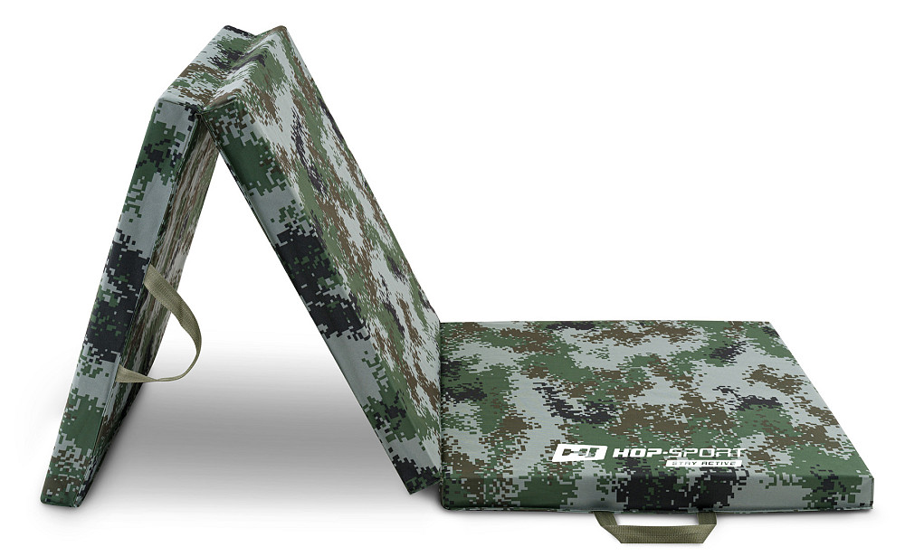 Мат гімнастичний Hop-Sport HS-065FM 5см твердий хакі Київ - фото 1