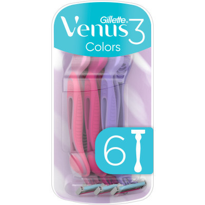 Бритва Gillette Venus 3 Colors 6 шт. (7702018426201) Вінниця - фото 1