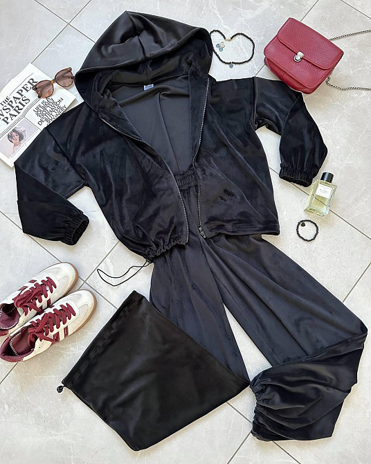 Женский теплый повседневный велюровый костюм, спорт велюр Одесса - изображение 1