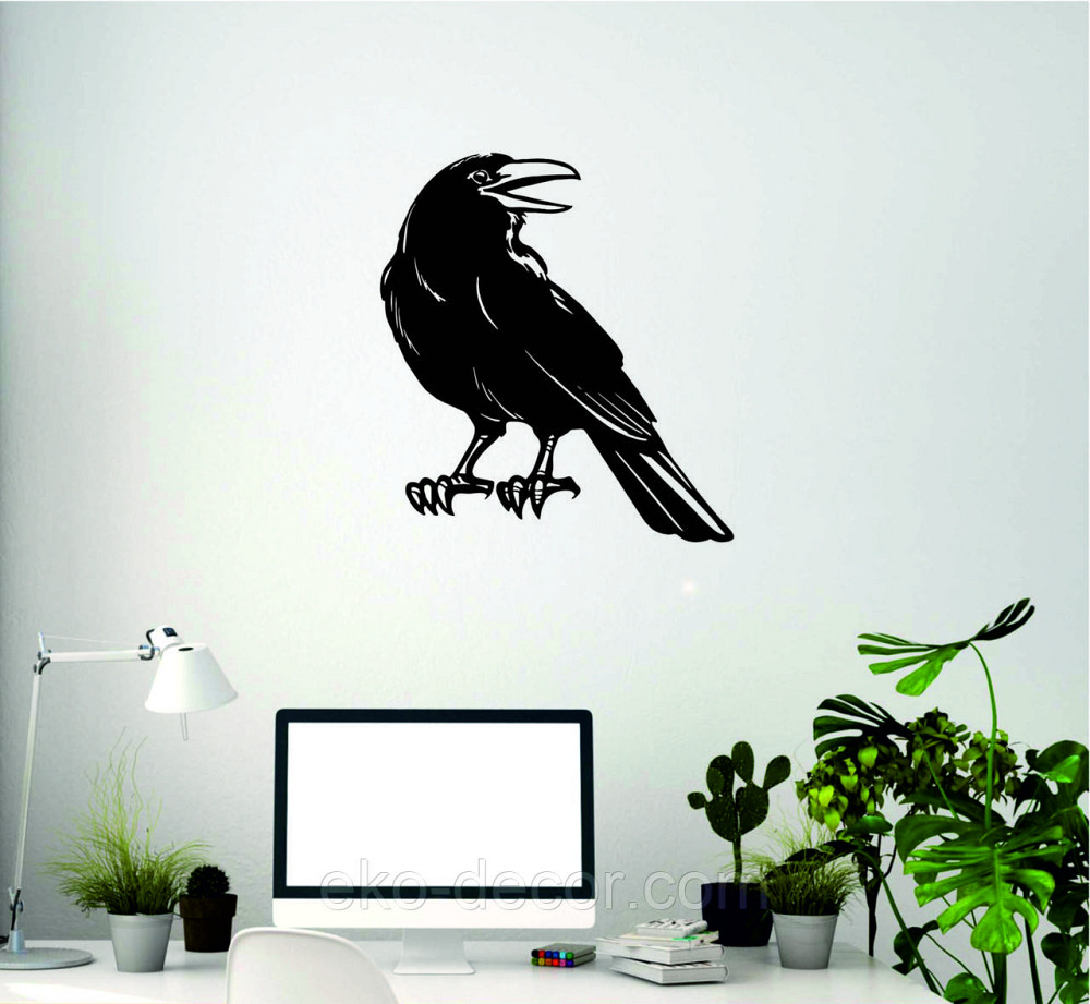Декоративное настенное Панно «Ворон» Декор на стену Киев - изображение 8
