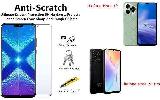 Защитное стекло NeoGlass для Ulefone Note 19, Note 20 Pro – ультрапрозрачное и устойчивое Киев