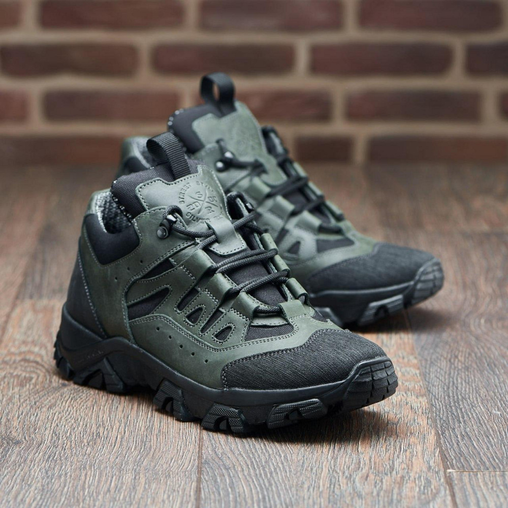 Тактичні кросівки шкіра з кордурою. хакі.11-01 46 (30,5) Харків - фото 9