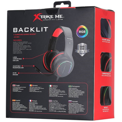 Навушники Xtrike ME GH-903 RGB-LED Black (GH-903) Вінниця - фото 6