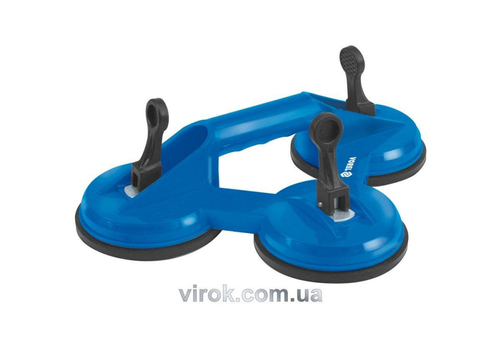 Присоска для монтажу скла потрійна VOREL : d= 115 мм, m= 100 кг [12] Одеса - фото 1