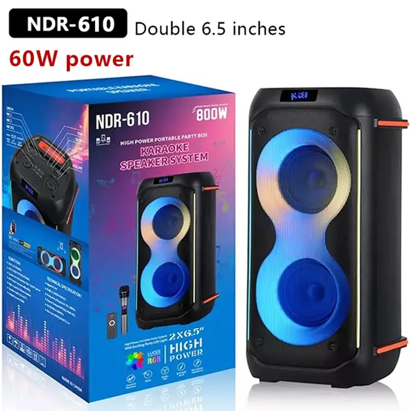 Беспроводная Bluetooth колонка NDR-610 800Вт Винница - изображение 4