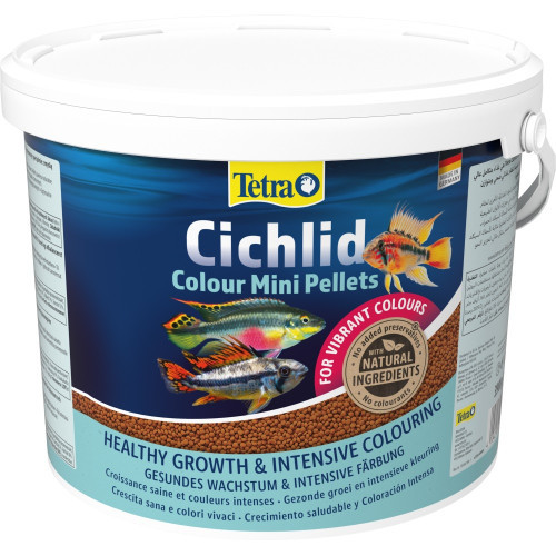 Корм Tetra Cichlid Colour Mini для невеликих цихлід для яскравості забарвлення гранули 10 л Київ - фото 1
